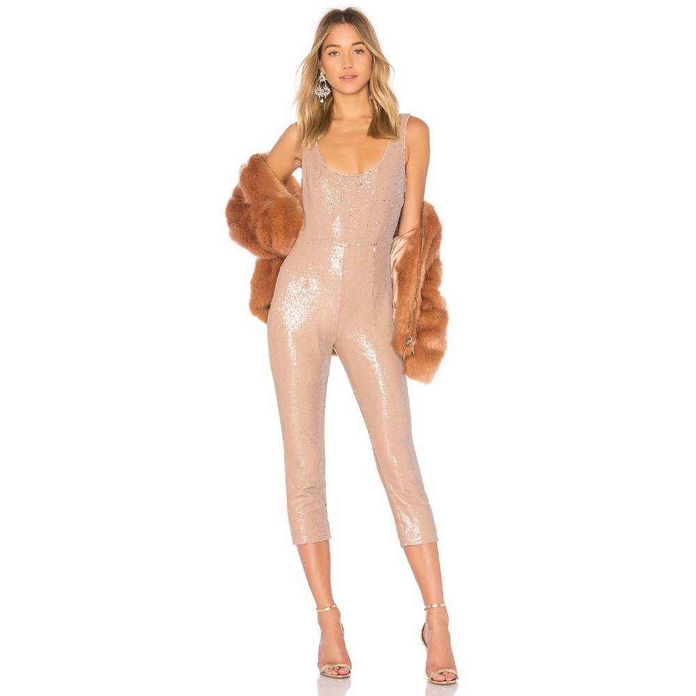LPA Sequin Catsuit 462 in Nude